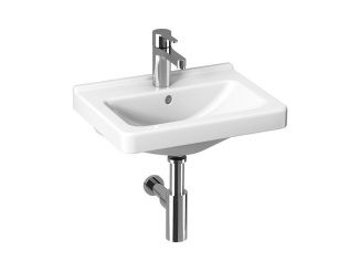 Umývátka –  JIKA Umývátko Cubito 45x34 cm, s otvorem bílé, bílé, na stěnu, s přepadem,  H8114221001041