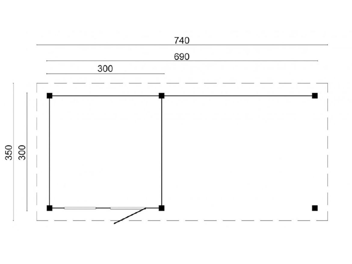 Tuindeco Holten DIY Flat Roof