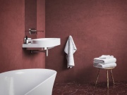 Ravak Umyvadlo Yard 80, bez otvoru pro baterii, bez přepadu, Alabaster Pink