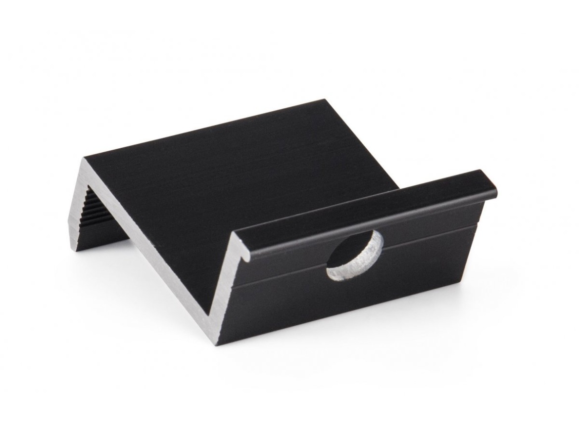 G21 Úchyt panelu  krajní černý, pro panel 35 mm