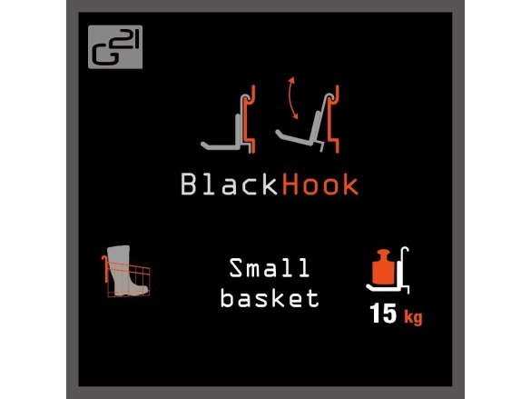 G21 Závěsný systém  BlackHook small basket 30 x 22 x 23 cm