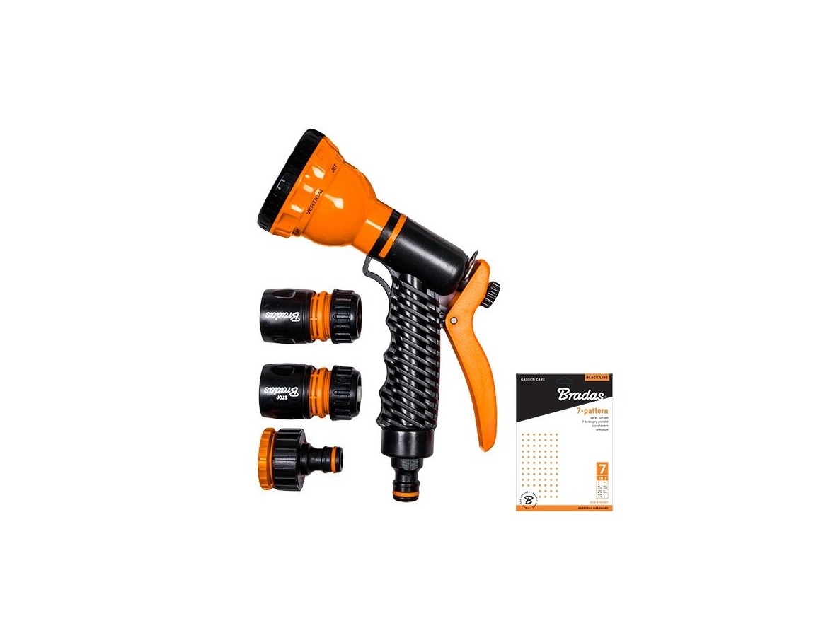 Bradas Zalévací pistole ECO - 7 funkcí komplet pro hadici 1/2"