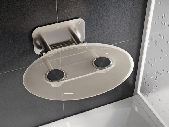 Ravak Sedadlo Ovo P II, clear/antikoro