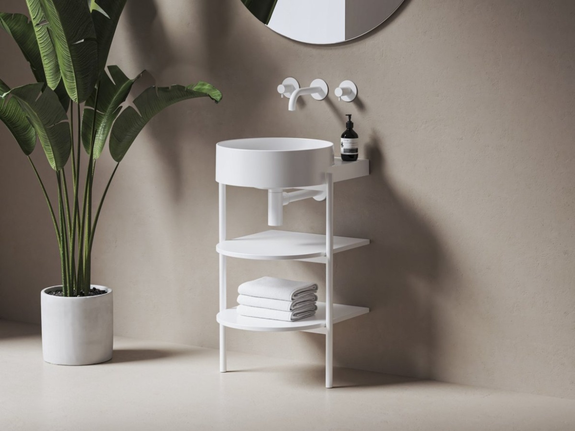 Ravak Konstrukce pod umyvadlo CS Yard 80, Alabaster Pink