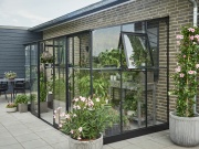 Skleník Halls Qube Lean-to