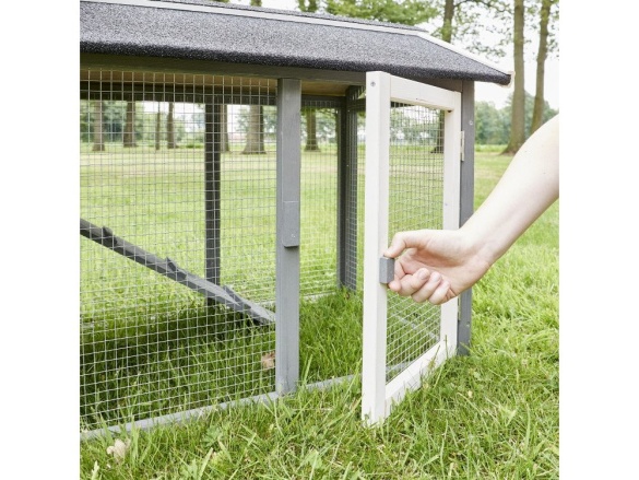 Scobax Dřevěná králíkárna REYKJAVÍK, 2100x540x855 mm