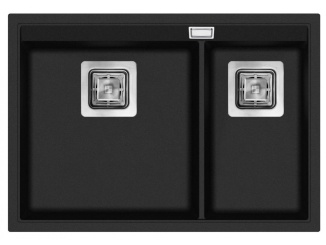 Tartozékok a következőhöz: Kuchyňské baterie Helika black metallic fekete