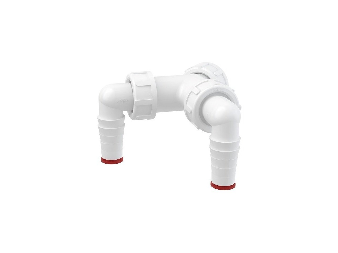 Alcadrain Přípojka dvojitá  G1"/17-23,  P148