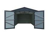 Kovová garáž 3 x 6 m se sedlovou střechou Antracit Riwall PRO RMCG 20x10 Anthracite