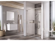 Ravak BLSDP2 120, čierna+transparent