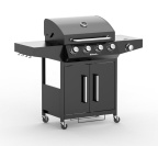 15 kW-os gázgrill négy égővel és oldaltűzhellyel Riwall PRO RGG 41