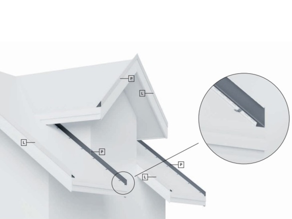 Vnitřní závětrná lišta Budmat WW 83 L/P