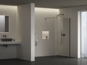 Ravak Walk-In Air Wall 110, černá+transparent