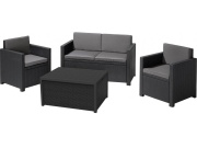 Keter Zahradní set  MONACO s úložným stolem - šedý