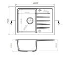 Kuchyňské dřezy Granisil Lago 680.0