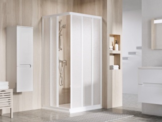 Sprchovanie –  Ravak ASRV3 90 198, bílá+transparent