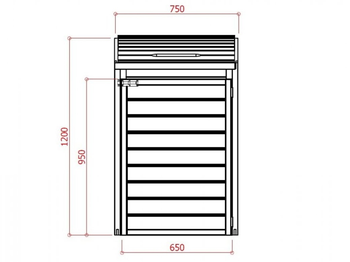 Přístřešek na popelnice Scobax S75