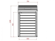 Přístřešek na popelnice Scobax S75