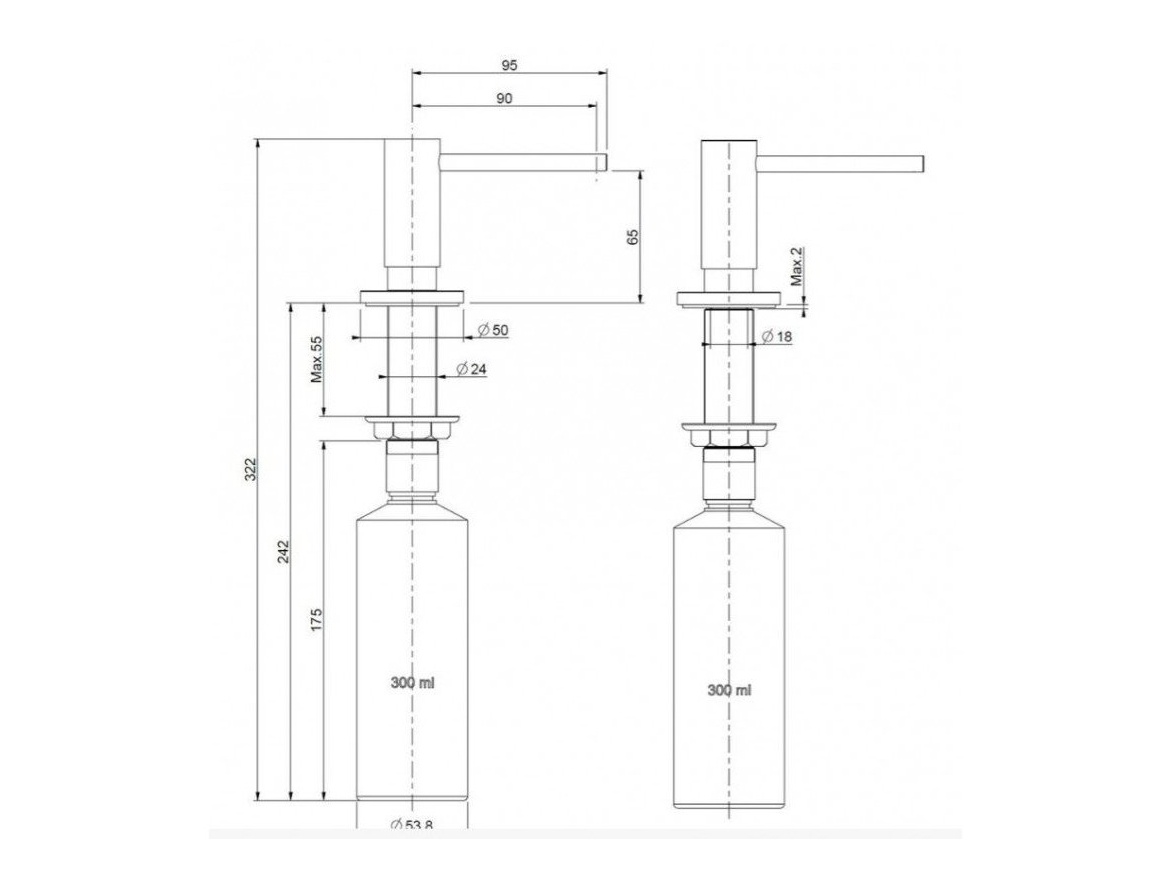Kuchyňské dřezy Reginox SET Miami 500 Copper + baterie Cano + příslušenství