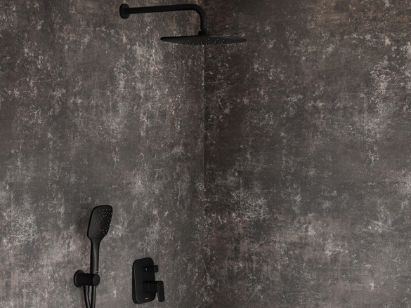 Ravak 983.20BL Hlavová sprcha, 250x250 mm, čierna