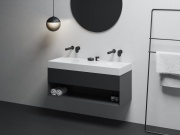 Ravak SD Lite 120 skrinka pod umývadlo čierna matná