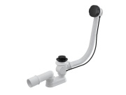 Alcadrain Vanový sifon A55BLACK, odpad 40/50 mm, s ovládáním, černý-mat,  A55BLACK