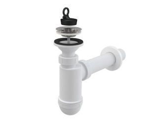 Szaniterberendezések –  Alcadrain Umyvadlový sifon A41 s výpustí 63 mm, odpad 40 mm,  A41