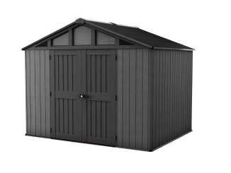 Plastové –  Keter Zahradní domek  Stronghold 10 x 8 šedý, s podlahou