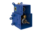 Ravak ES 063.20BLM.O2.RB07C Termostatická podomietková batéria 2-cestná pre R-box, Black Matt