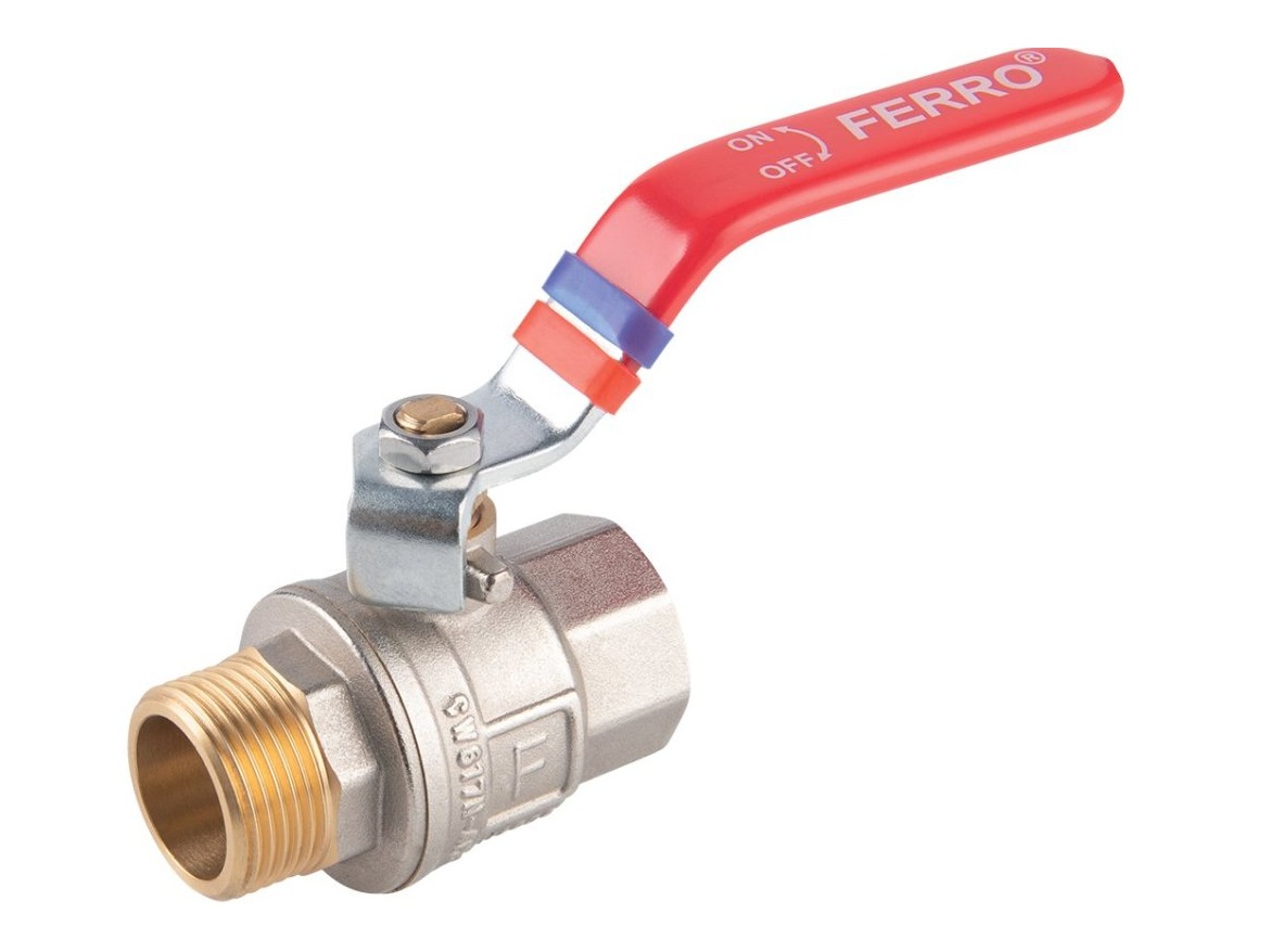 Novaservis Kulový kohout MF 3/4", přímý, páka, voda,  KFP21