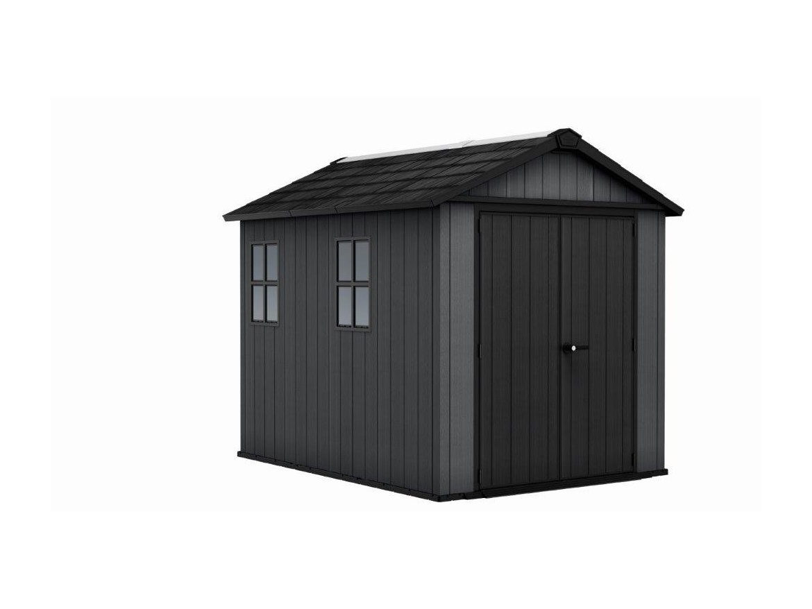 Keter Zahradní domek  Newton Plus wide 9x7,5 šedý, s podlahou