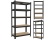 Garden Line Kovový úložný regál černý GardenLine -5 polic 180 x 90 x 30 cm max 175 kg na polici