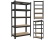 Garden Line Kovový úložný regál černý GardenLine -5 polic 180 x 90 x 30 cm max 175 kg na polici