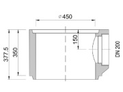 Středová skruž Kasi DN 450 (s vývodem)