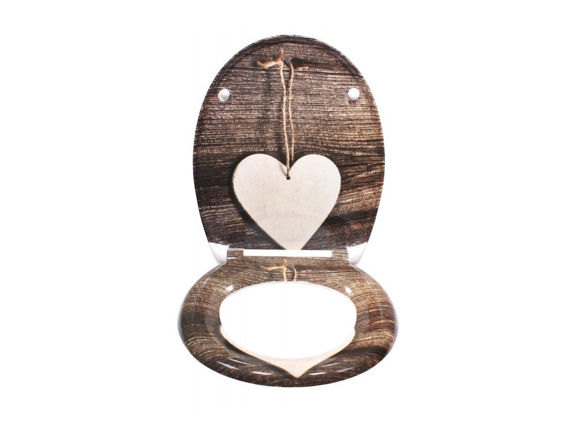 WC sedátka, záchodová prkna Schütte WOOD HEART | Duroplast, Soft Close