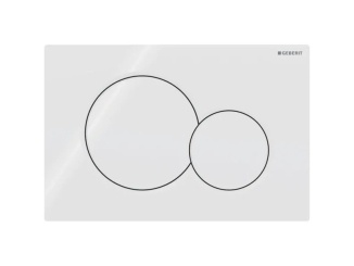 Öblítőgombok –  Geberit Ovládací tlačítko Sigma01 bílá, kulatá tlačítka,  115.770.11.5