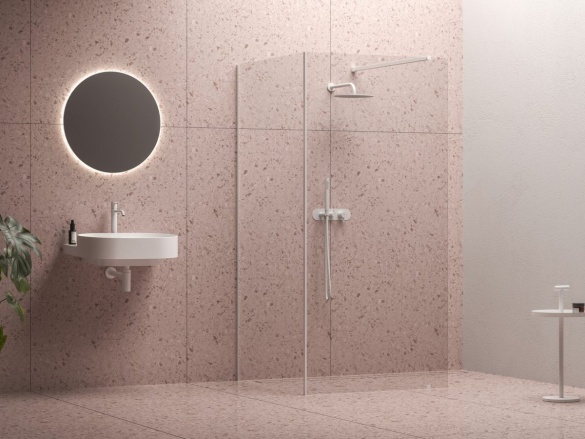 Ravak Walk-In Corner Set 120x90, biela matná+transparent