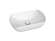 Ravak Umývadlo Uni Slim O 50, bez otvoru pre batériu, bez prepadu, biela