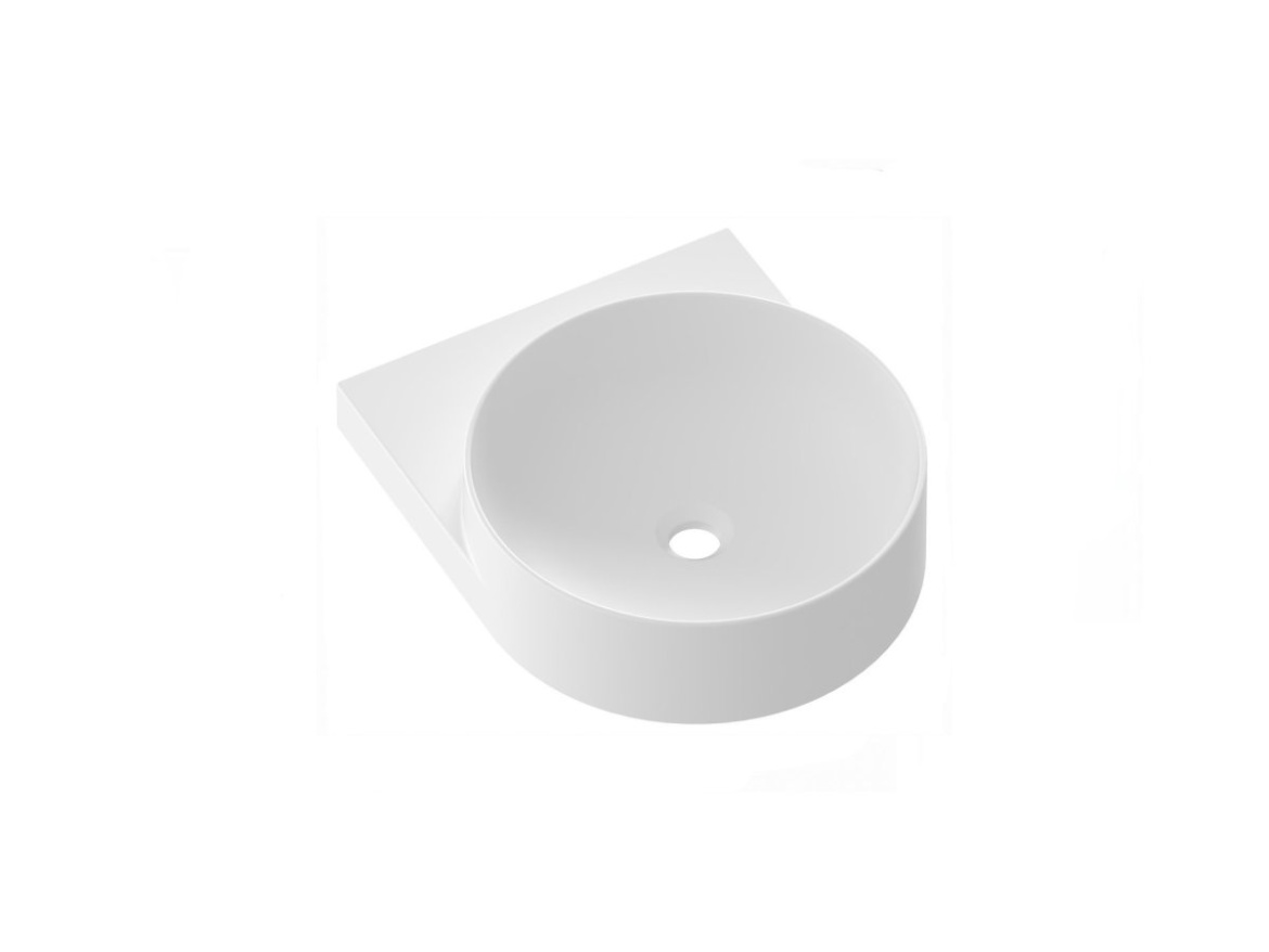 Ravak Umyvadlo Yard 40, bez otvoru pro baterii, bez přepadu, antracit