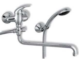 Novaservis –  Novaservis Umyvadlová paneláková baterie Metalia 55 100 mm, chrom, nástěnná, s příslušenstvím,  55075,0