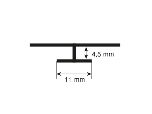 Kronospan Rocko hliníkový T profil