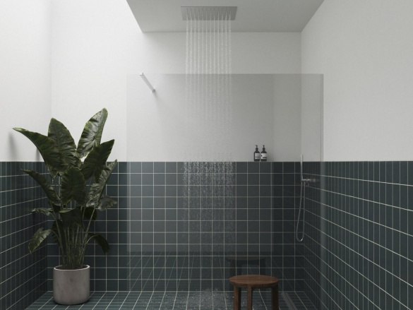 Ravak 988.00CR Hlavová sprcha štvorcová, 440x440 mm, chróm