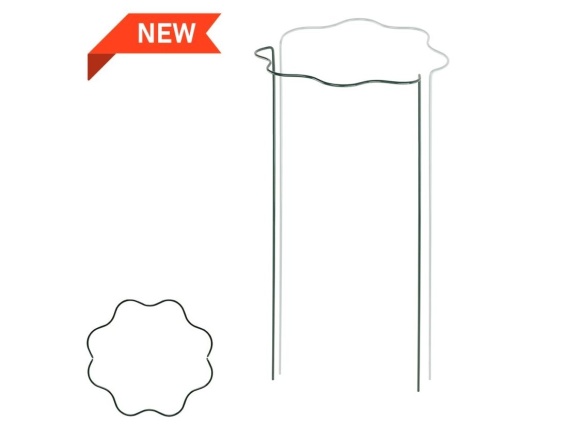 Bradas Vlnitá prstencová podpěra pro rostliny kruh průměr 30 cm / výška 115 cm
