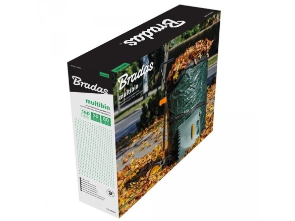 Bradas Zahradní multifunkční koš Multibin 160l