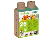 Jiffy Rašelinový květináč Jiffypot® R6-26, 6 cm - balení 26 kusů