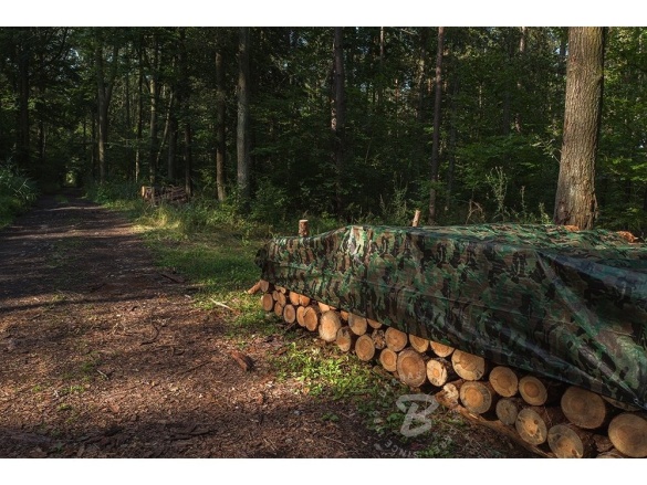 Bradas Krycí plachta 1,5 x 2,4 - 90 gramů - maskovací