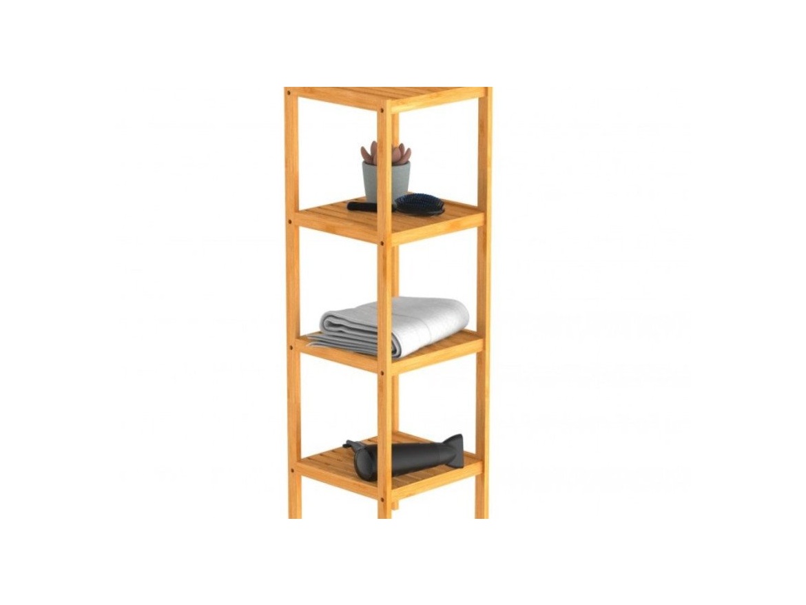 Bambusový nábytek Schütte Bambusová police se 4 přihrádkami ( BMBA02-REG41 )