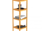 Bambusový nábytek Schütte Bambusová police se 4 přihrádkami ( BMBA02-REG41 )