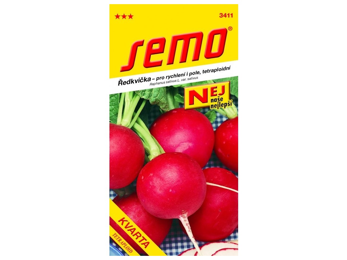 Semo Ředkvička červ. - Kvarta tetraploidní rychl,pole 5g - série NEJ