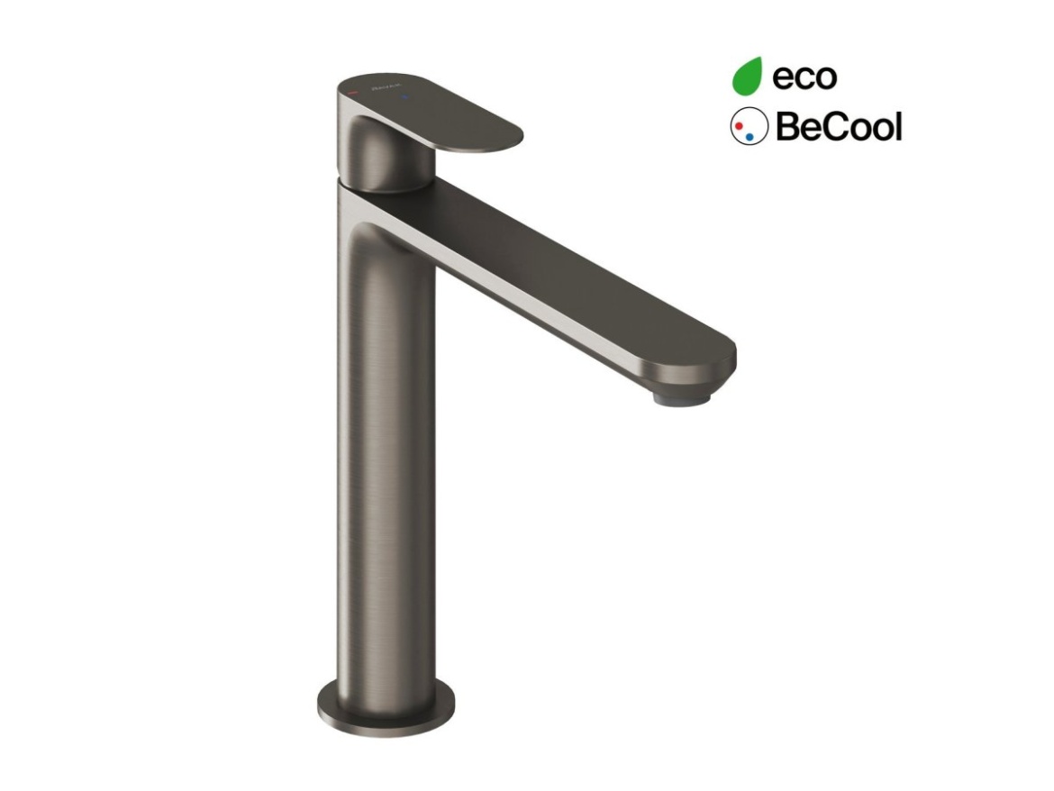 Ravak EL 014.21BLM Umyvadlová stojánková baterie BeCool 220 mm bez výpusti, černá matná